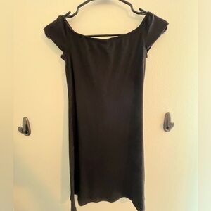 Cap sleeve black dress size XS